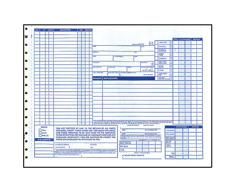 Service Forms/Products