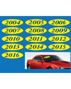 OVAL Model Years Blue/Yellow