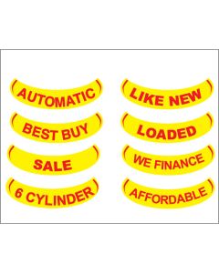 Oval Year "Arch Bottoms" Red/Yellow