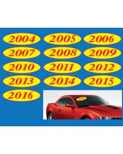 OVAL Model Years Red/Yellow