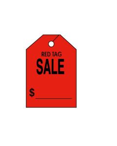RED TAG SALE Flourescent Mirror Tag