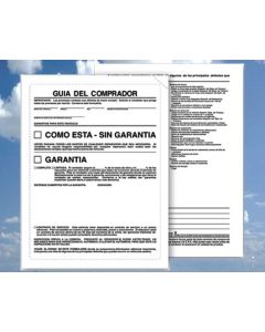 Buyers Guides-Perfect Seal-AS IS -SPANISH