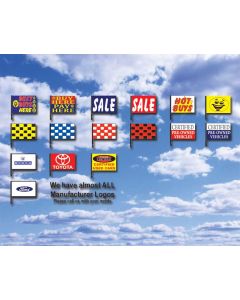 Window Clip On - Individual Flags