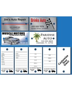 Custom Digital Printed Key Tags- White Plastic