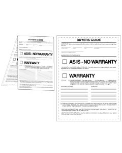 Buyers Guide - 2 part Perfect Seal Sticker