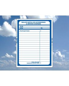 Add On (addendum) Stickers