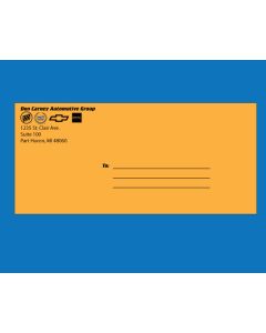 License Plate Envelopes - Custom Imprinted