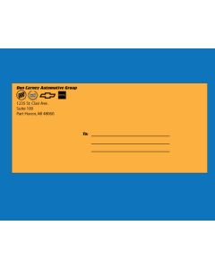 License Plate Envelopes - Custom Imprinted