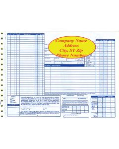 Repair Order Form-Crash Imprinted