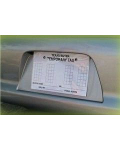 Clear Temporary License Plate Protector
