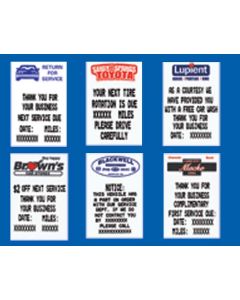 5 in 1 Static Cling Labels - Generic