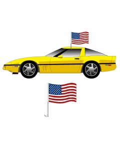 Window Clip On - American - Economy Polyester