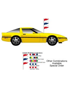 Triangle PlastiCloth Antenna Pennants - Slide On