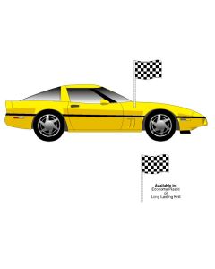 Checker Antenna Flag - Knit - Slide On