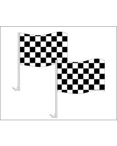 Window Clip On - Checkered - econo
