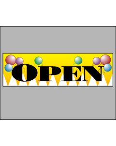 3'x10' Economy Banner - OPEN