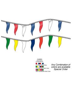 Triangle Cloth Pennants 60' Long