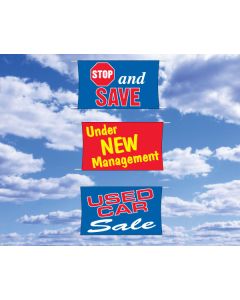 Fluorescent Banners 3' x 5'