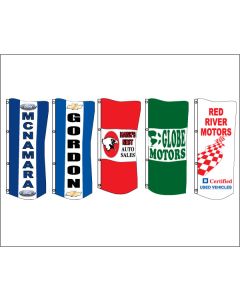 3' x 8' Drape Flags - Custom