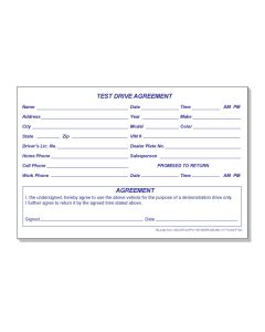 Test Drive Agreements