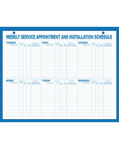 Weekly Appointment Schedule Pads