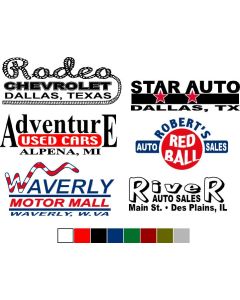 -Die Cut Decals-2 color