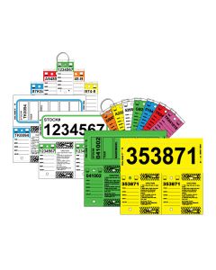 Consecutag Numbered Key Tags/Stock Ticket