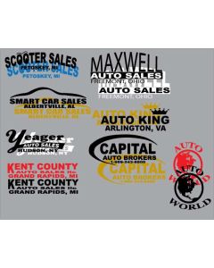 -Die Cut Decals - one color