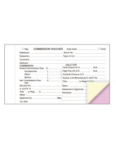 Commission Voucher - Gross/Net