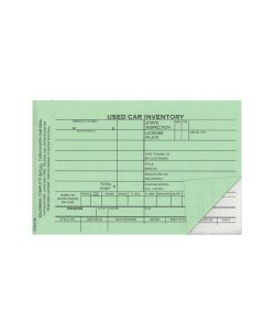 Used Car Vehicle Inventory Cards