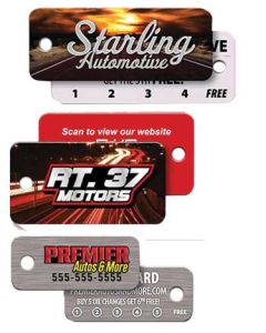 Laminated Plastic Key Tags (punchable) 20MM