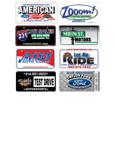 License Plate - .15 poly - Four Color