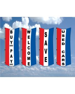 2-1/2' X 5' Verical Message Flags