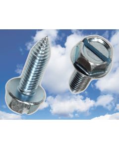 License Plate Screws - Long Metric (Hex-Slotted)