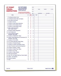 27 Point Inspection Form