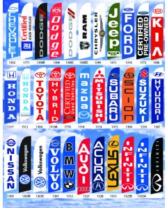 - Swooper Flag Kits - NEW CAR LOGOS