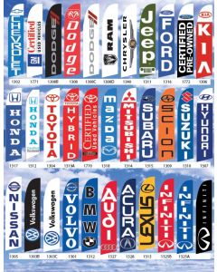 - Swooper Flag ONLY - NEW CAR LOGOS