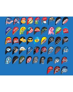 TALL 3D Teardrop Flag KITS